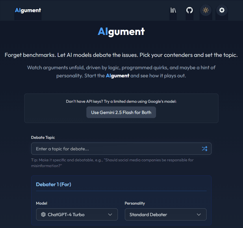 AIgument: The Art of AI Disagreement